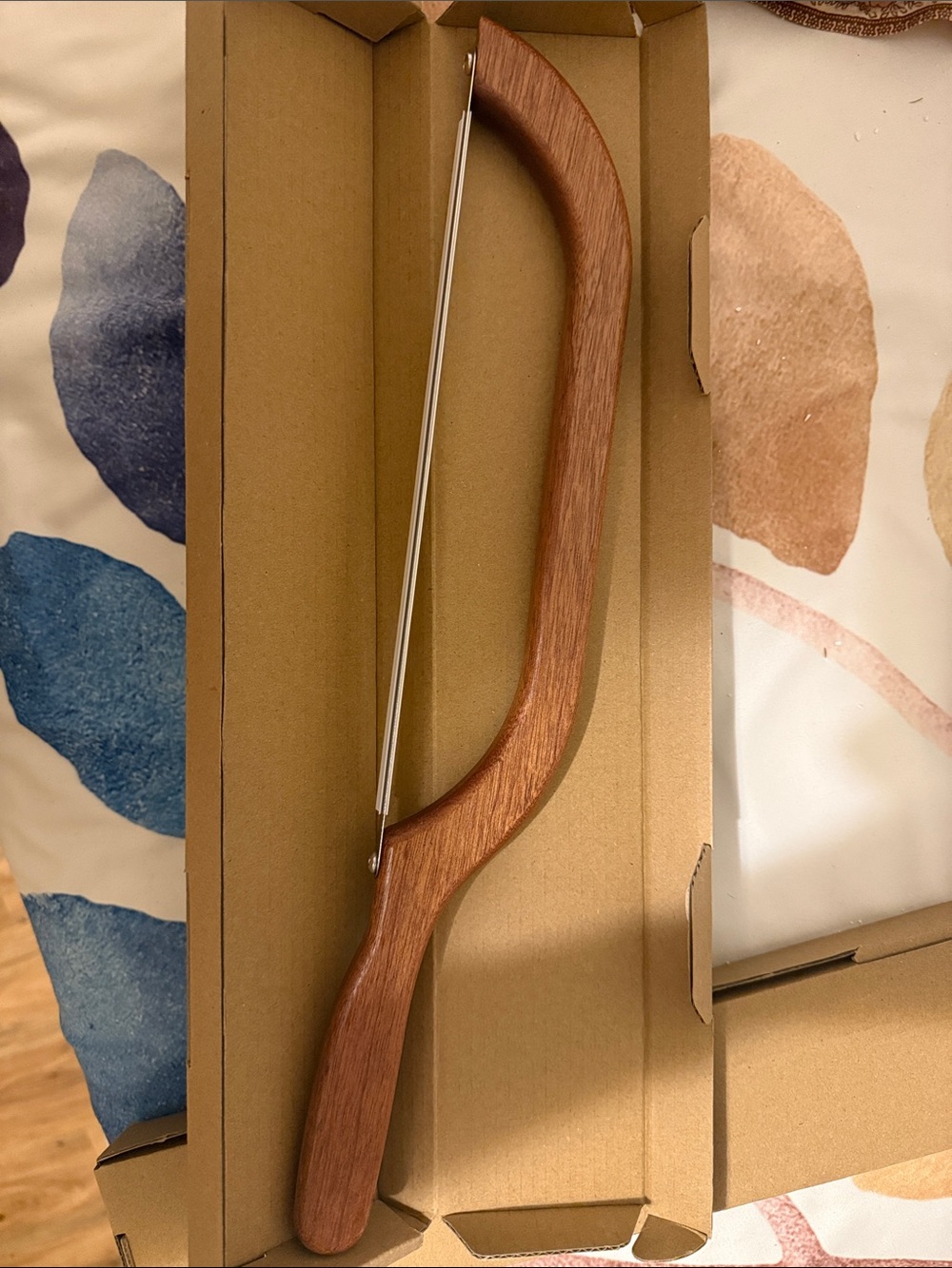 Wood-Handle 16” Kitchen Sourdough Bread Slicer NWT in box